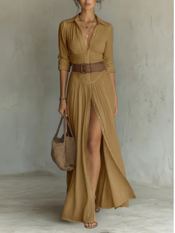Amara Side Slit Dress