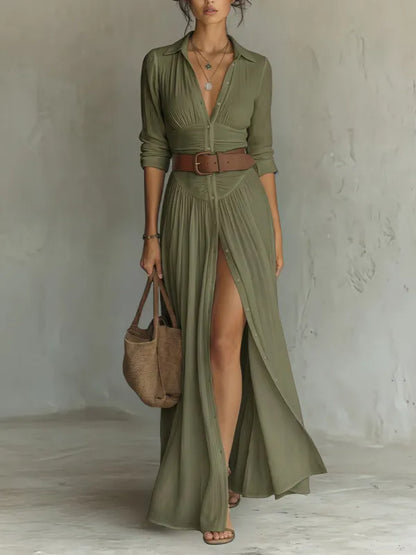 Amara Side Slit Dress